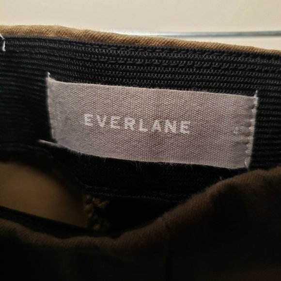 Everlane Olive Green Side Zipper Ankle Pants 4 - Picture 6 of 7
